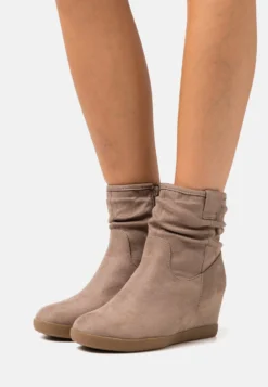 Anna Field Winter Boot - Kilestøvletter - Taupe