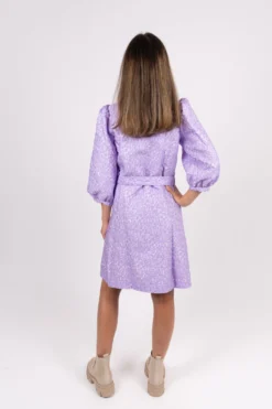 Selected Femme Julia-Siv 3/4 Short Dress - Violet Tulip -SexyHair-butikk 16088385 VT mod Julia Siv3 4ShortDress VioletTulip 4 scaled