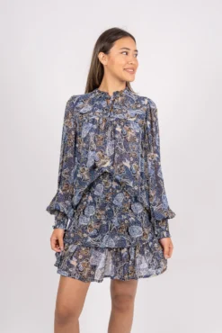 Part Two Randypw Shirt - Dark Navy Ornament Print -SexyHair-butikk 30307056 301552 mod RandypwShirt DarkNavyOrnamentPrint 1