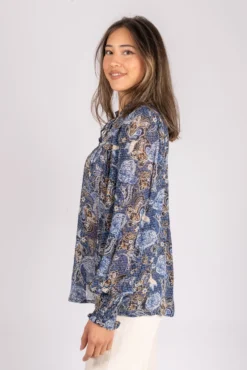 Part Two Randypw Shirt - Dark Navy Ornament Print -SexyHair-butikk 30307056 301552 mod RandypwShirt DarkNavyOrnamentPrint 6