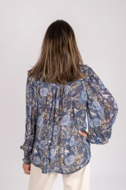 Part Two Randypw Shirt - Dark Navy Ornament Print -SexyHair-butikk 30307056 301552 mod RandypwShirt DarkNavyOrnamentPrint 7