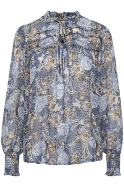 Part Two Randypw Shirt - Dark Navy Ornament Print