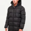 Grayson Longline Puffer Jacket - Vinterkåpe / -Frakk - Jet Black