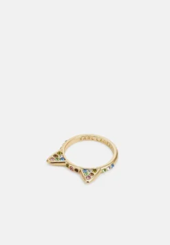 Cat Ring Pave - Ring -Gold- Coloured