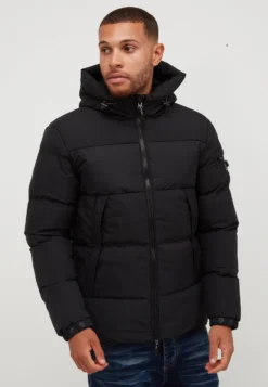 Montana Short Puffer Jacket - Vinterjakke - Jet Black