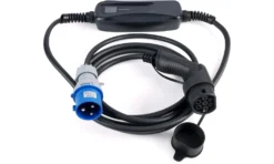 Ladekabel Mode 2 Type 2 32A 5 M Med LCD