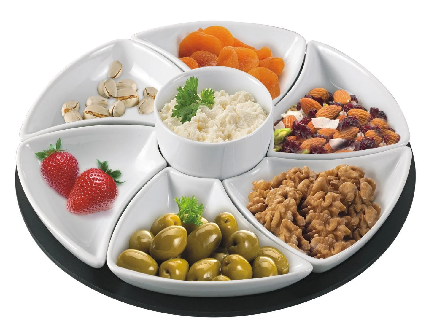 Skålsett Taco 8 Deler 33cm Dreibart Brett White 1 Skålsett Taco 8 Deler 33cm Dreibart Brett White