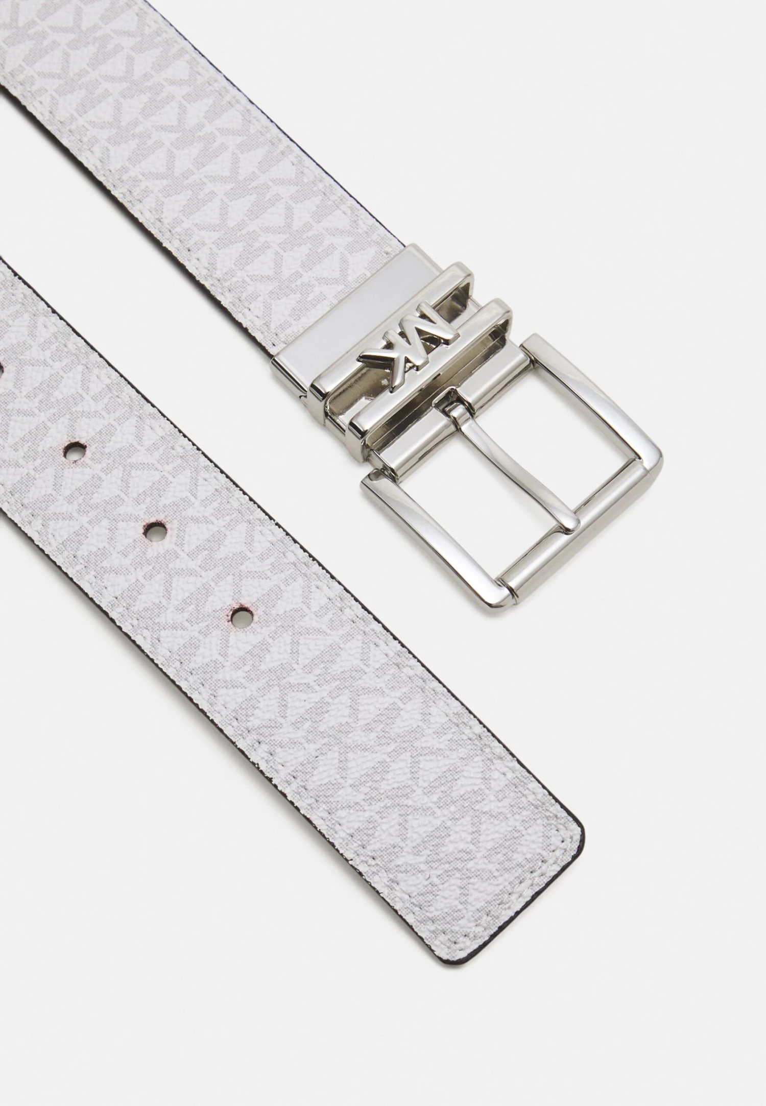 MICHAEL Michael Kors Logo Reversible Belt - Belte - White/Silver 3 MICHAEL Michael Kors Logo Reversible Belt - Belte - White/Silver - Bilde 3