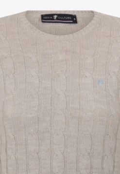 DENIM CULTURE Genser 'Luisa' Mørk Beige 7 DENIM CULTURE Genser 'Luisa' Mørk Beige -SexyHair-butikk 80f6ac15073e47a79b78675a84efe617 scaled
