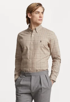 Long Sleeve Sport Shirt - Skjorte - Brown Multi