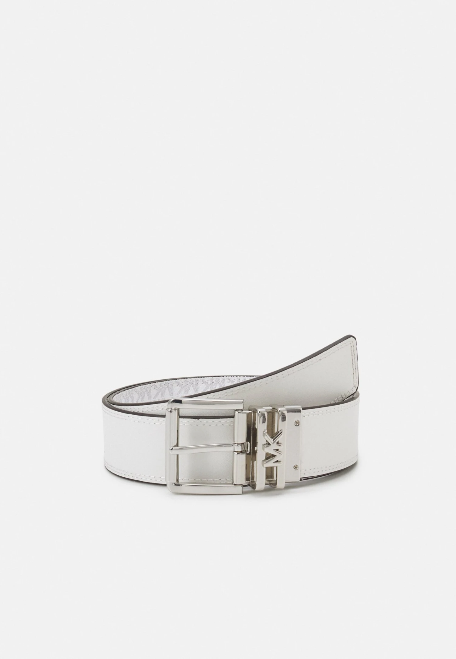 MICHAEL Michael Kors Logo Reversible Belt - Belte - White/Silver 2 MICHAEL Michael Kors Logo Reversible Belt - Belte - White/Silver - Bilde 2