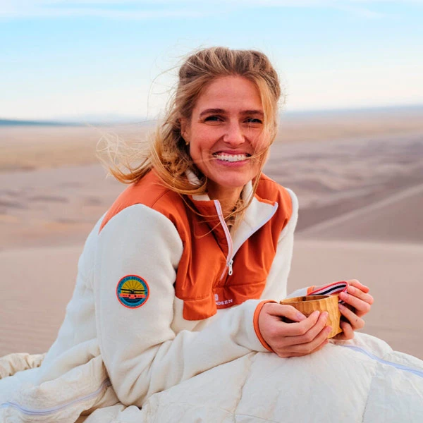 Amundsen Sports Roamer Fleece Women (Tangerine-White) 5 Amundsen Sports Roamer Fleece Women (Tangerine-White) - Bilde 5