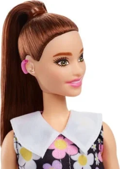 Barbie Fashionista Dukke Tusenfryd Kjole Med Høreapparat -SexyHair-butikk HBV19 3226 3b