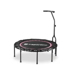 Fjærfri Trampoline Cordy, Med Håndtak 114 Cm, Pink, InSPORTline