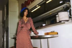 Second Female Spotty Wrap Dress - Rustic Brown -SexyHair-butikk Okh23o8gQZ2uJc1sbR3q second female ss19 01 0019