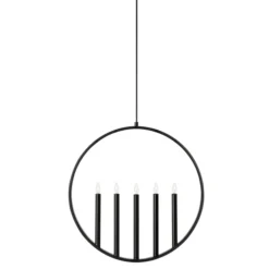 Markslöjd Dekorasjon DEKORASJON SURROUND PENDEL 5L SVART Fra Maxbo Alna Stormarked