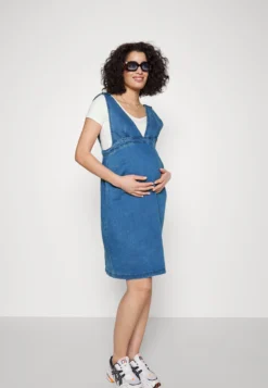 Mamalicious Mlpine Spencer Dress - Dongerikjole - Medium Blue Denim -SexyHair-butikk bc449690615f4fe7a62eba7bc9a10945 scaled
