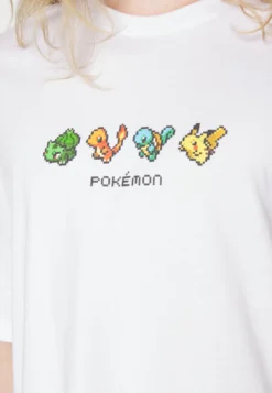YOURTURN Pokemon Pikachu Unisex - T-Shirts Med Print - White -SexyHair-butikk c859d63ec031460dbb44de3f194a0384 scaled
