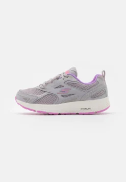 Go Run Consistent Lace Up - Nøytrale Løpesko - Gray/Lavender