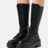ONLY Shoes Onlbossi High Shaft Lace Up Boot - Snørestøvler - Black