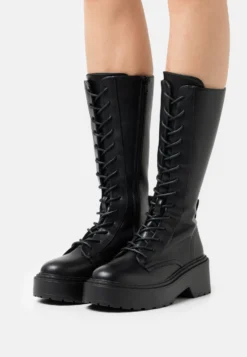 ONLY Shoes Onlbossi High Shaft Lace Up Boot - Snørestøvler - Black