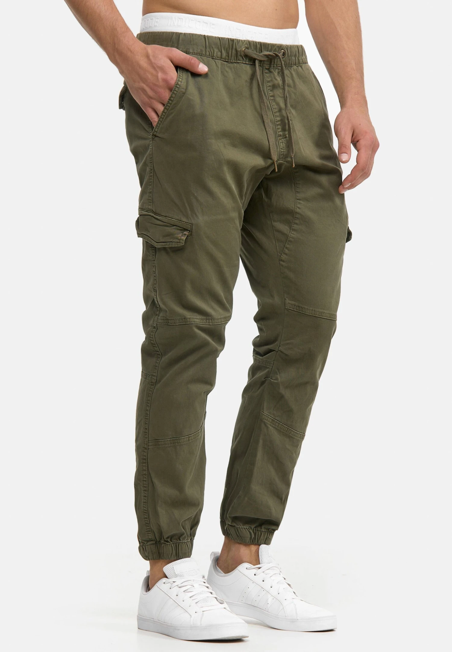 Indicode Jeans Levi - Cargobukse - Army 1 Indicode Jeans Levi - Cargobukse - Army
