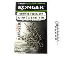 Konger Soft Lure Screw 43mm, Diameter 8mm (5pcs)