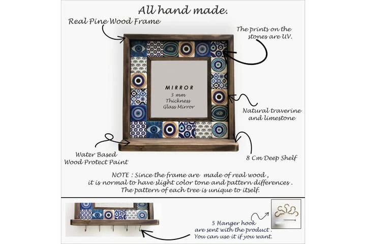 Timos Veggspeil Nazar 3 Timos Veggspeil Nazar - Bilde 3