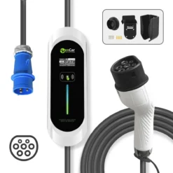 Zencar Model E Reiselader - CEE Type 2 Plugg 32 A - 5 Meter